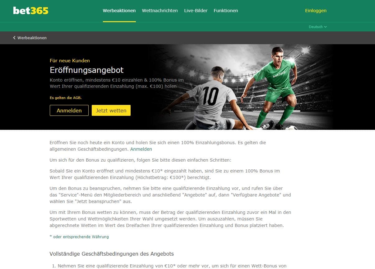 bet365 Neukundenbonus Wettangebot Erfahrungen Sportwetttentest ueber unter sportwetten bet365 Neukundenbonus Wettangebot Erfahrungen Sportwetttentest ueber unter sportwetten