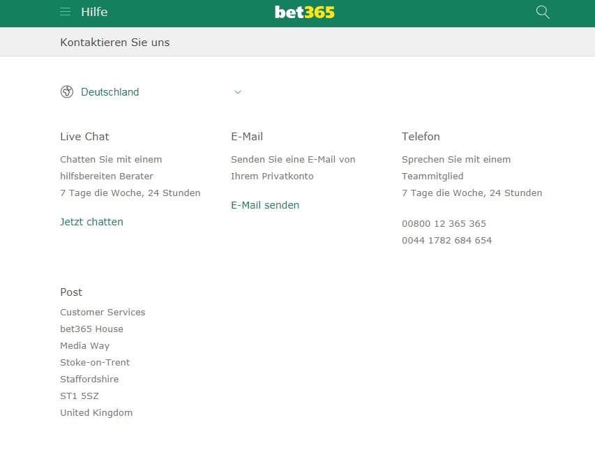 bet365 Service Kontakt Wettangebot Erfahrungen Sportwetttentest ueber unter sportwetten bet365 Telefon Erfahrungen Sportwetttentest ueber unter sportwetten